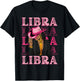 Libra Western Black Cowgirl African American Zodiac T-Shirt - T-Shirt | Black