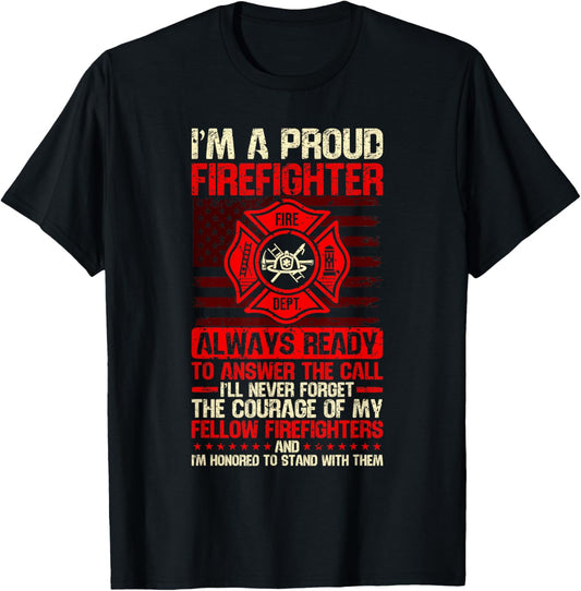 Fireman Funny Firefighter T-Shirt - T-Shirt | Black