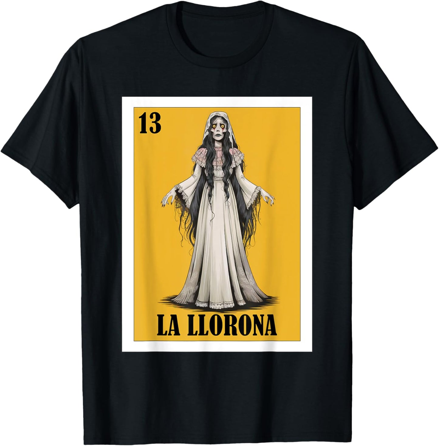 Mexican Halloween or Cinco de Mayo Design - La Llorona T-Shirt - T-Shirt | Black