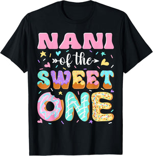 Nani of The Sweet One First Birthday Matching Family T-Shirt - T-Shirt | Black