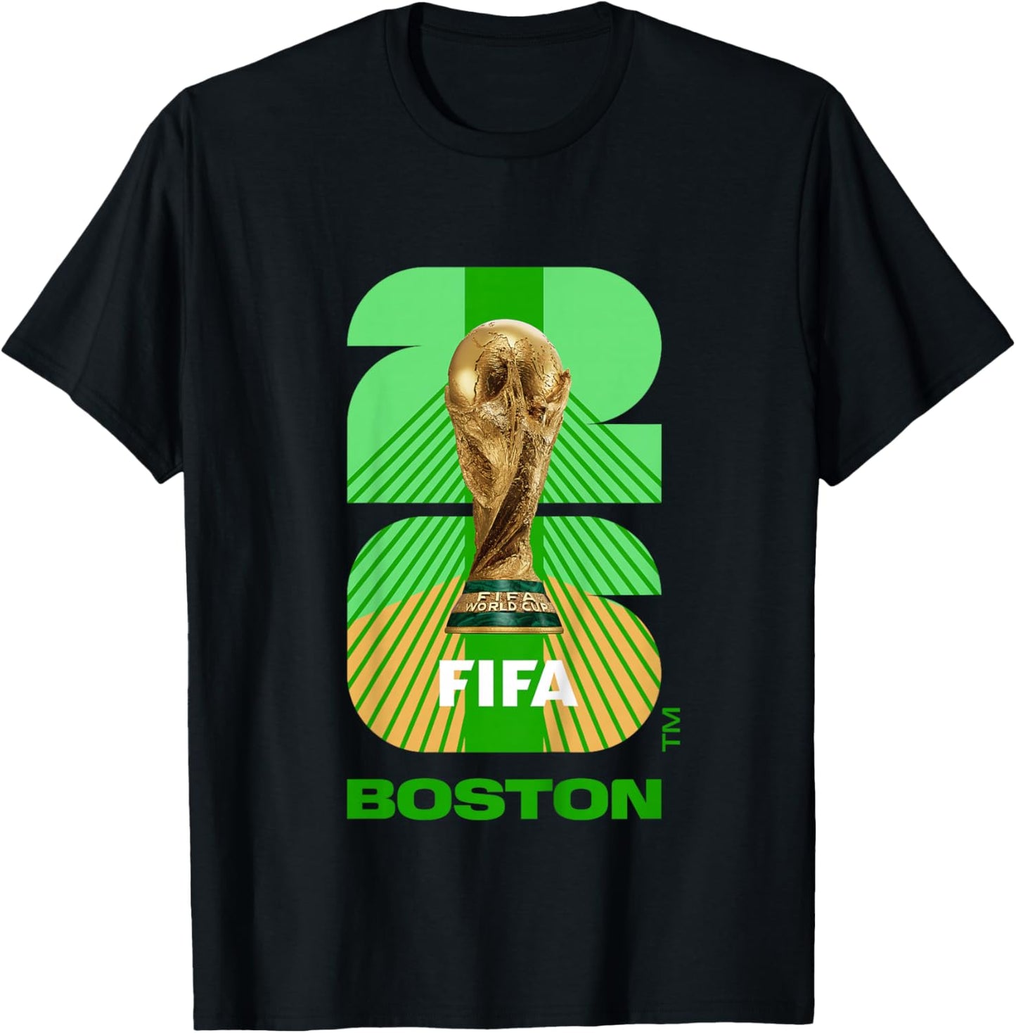 Kinder Boston Pokal FIFA World Cup 26 Farbe T-Shirt - T-Shirt | Black