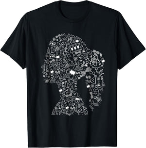 Woman In Science - Chemistry Student Biologist Chemist T-Shirt - T-Shirt | Black