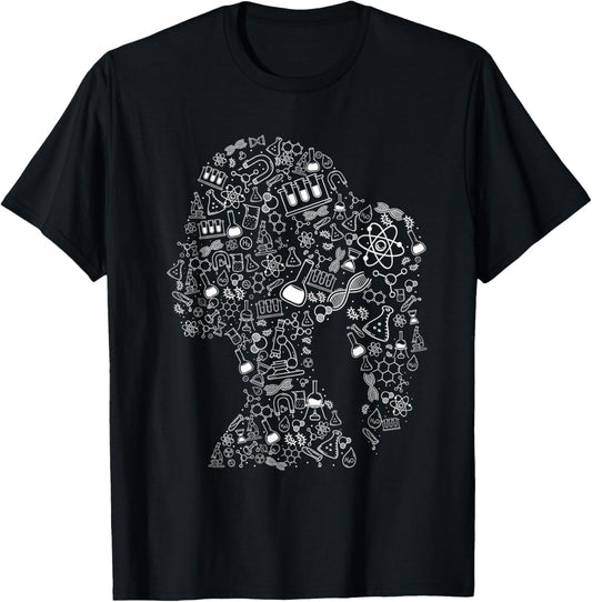 Woman In Science - Chemistry Student Biologist Chemist T-Shirt - T-Shirt | Black