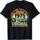 51 Anniversaire Cadeau Homme et Femme Vintage Année 1975 T-Shirt - T-Shirt | Black