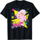 Jem and The Holograms Jem Pop Star Singing Stars & Geometric T-Shirt - T-Shirt | Black