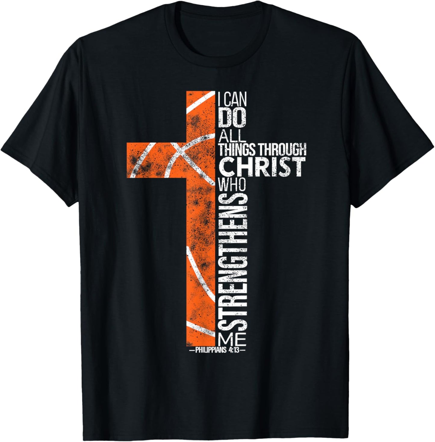 Men Christian Basketball Boys Player Religious Team Coach T-Shirt - T-Shirt | Black