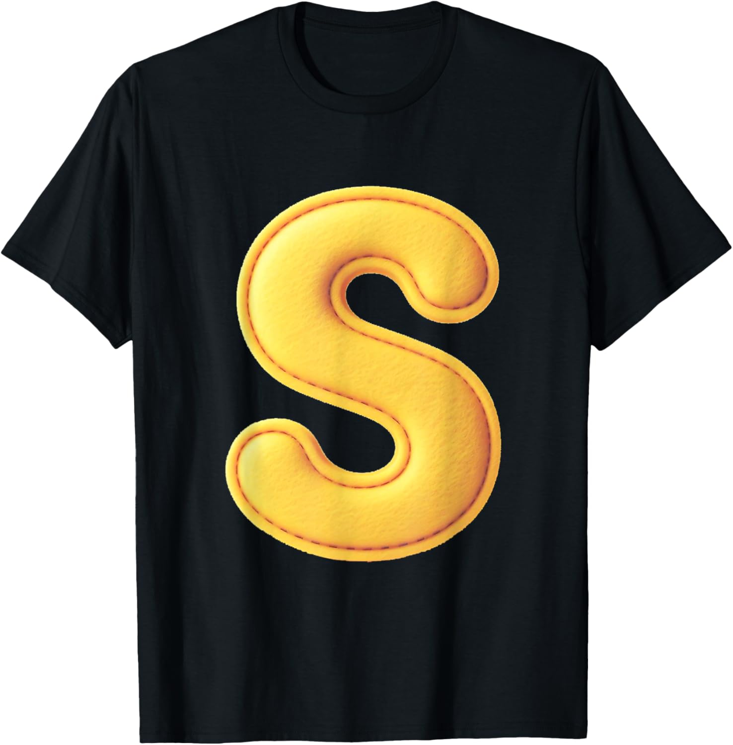 Letter S Funny Chipmunk Group Matching Costume T-Shirt - T-Shirt | Black
