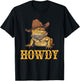 Bearded Dragon Howdy Cowboy T-Shirt - T-Shirt | Black