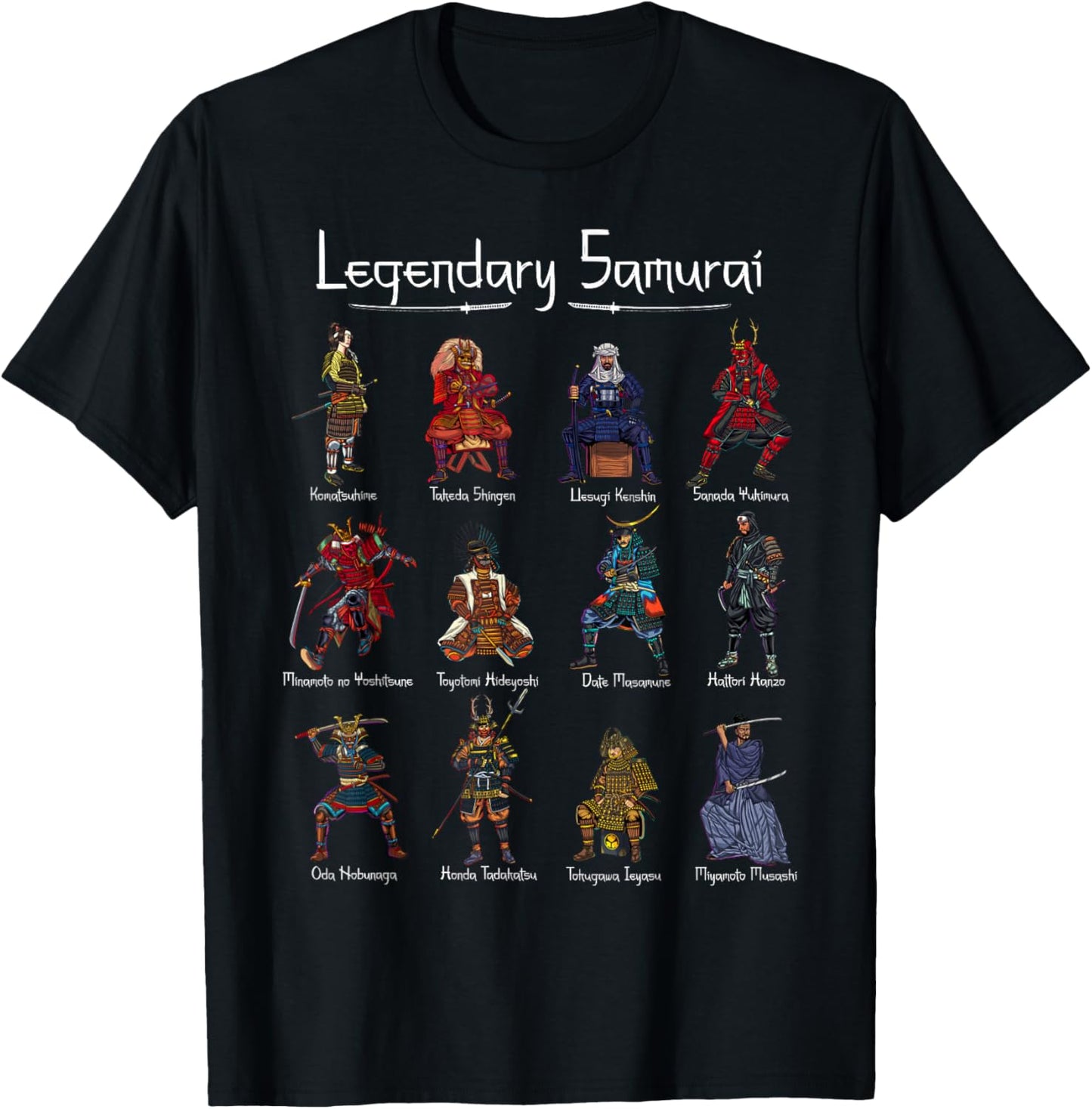 Japanese Martial Arts - Legendary Samurai T-Shirt - T-Shirt | Black
