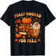 Fully Booked for Fall Books Pumpkin Autumn Thanksgiving T-Shirt - T-Shirt | Black