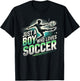 Soccer for Boys, Just A Boy Who Loves Soccer | Soccer Player T-Shirt - T-Shirt | Black