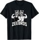 Zeebros Cute Zebra Duo Design for Zebros Lovers T-Shirt - T-Shirt | Black