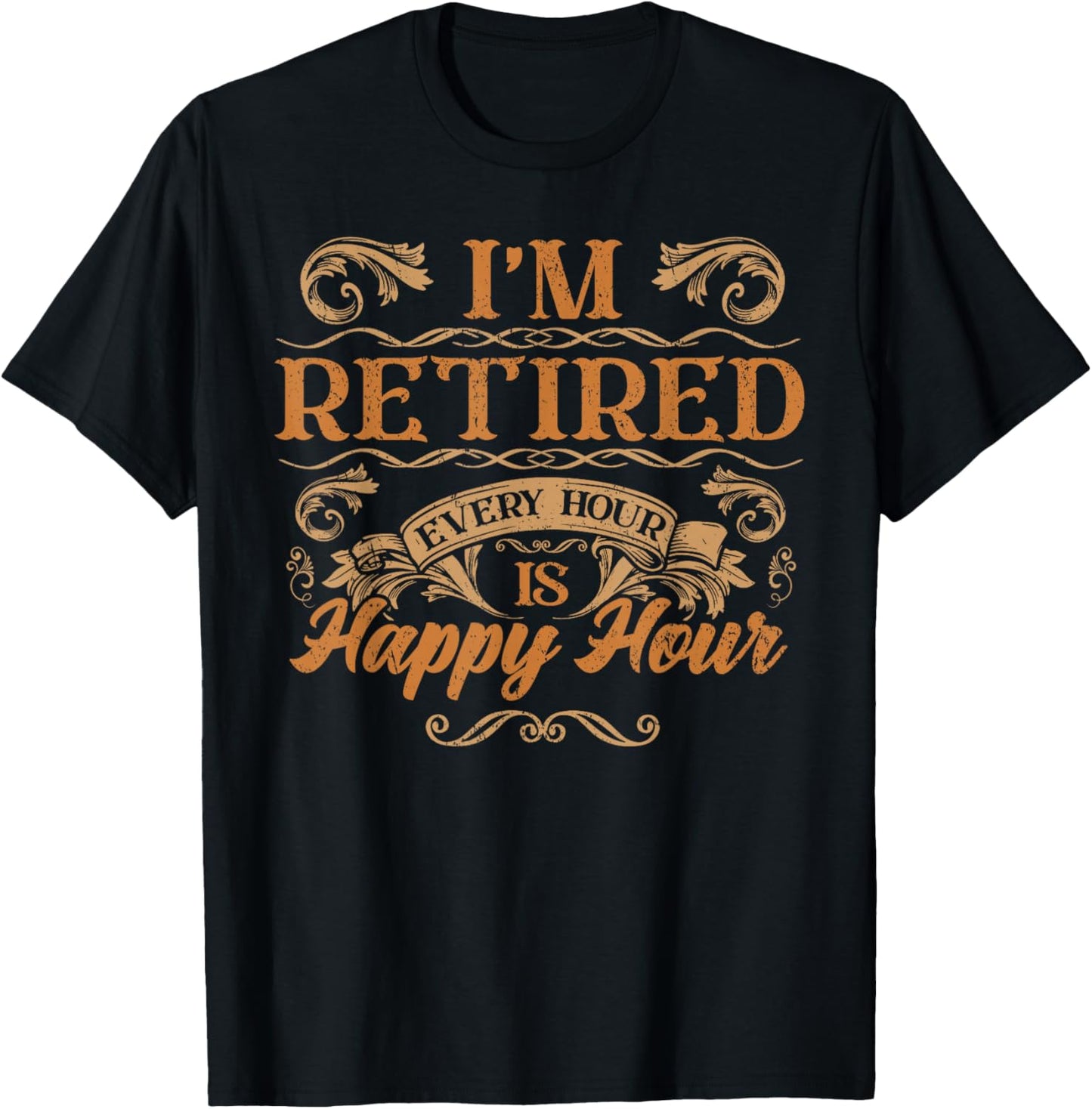 Funny Retired Men Women, Humor Retro Vintage Retirement 2025 T-Shirt - T-Shirt | Black