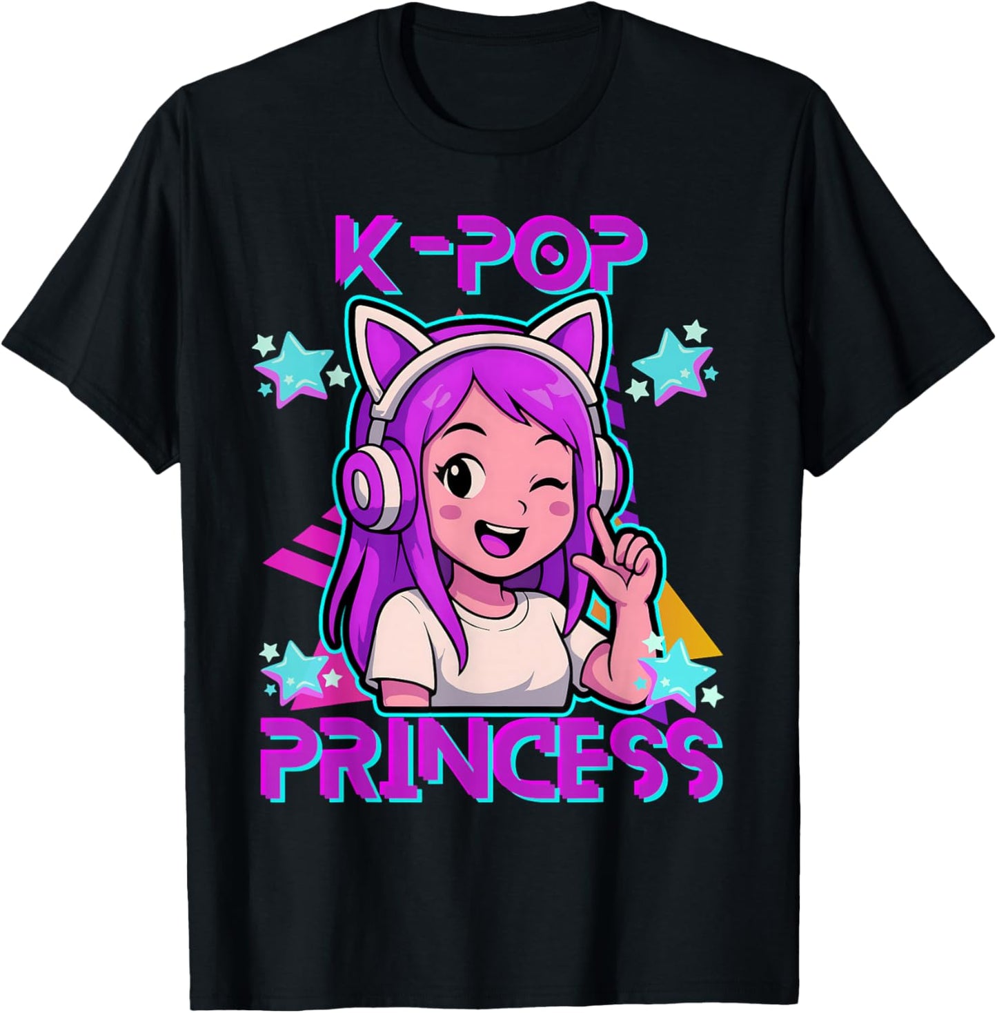 K-Pop Princess K-Pop K-Pop for Kids and Girls T-Shirt - T-Shirt | Black