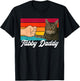 Tabby Daddy Gray Tabby Cat Dad Grey Tabby Cat Owner T-Shirt - T-Shirt | Black