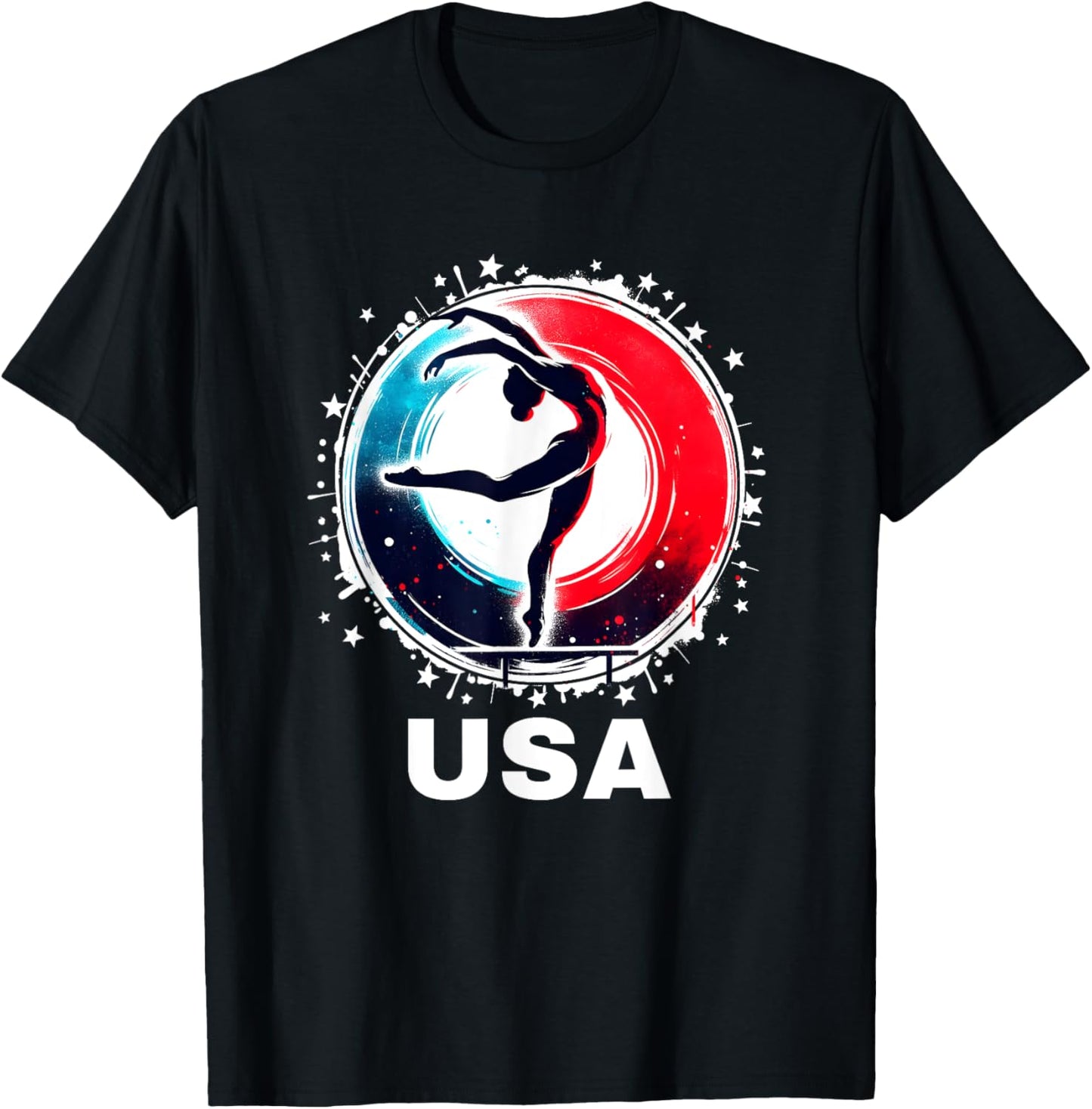 Gymnastics Apparel United States American Gymnastics Team T-Shirt - T-Shirt | Black