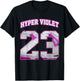 Number 23 Hyper Violet 4s Loser Lover Matching Retro T-Shirt - T-Shirt | Black