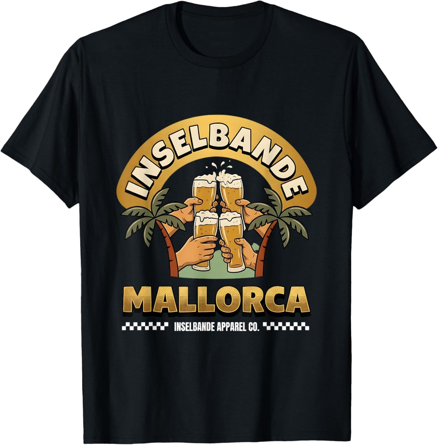 Inselbande Mallorca Party Outfit Bier - Lustiger Trinkspruch T-Shirt - T-Shirt | Black