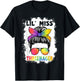 Little Miss Threenager Birthday 3 Years 3rd Birthday Girl T-Shirt - T-Shirt | Black