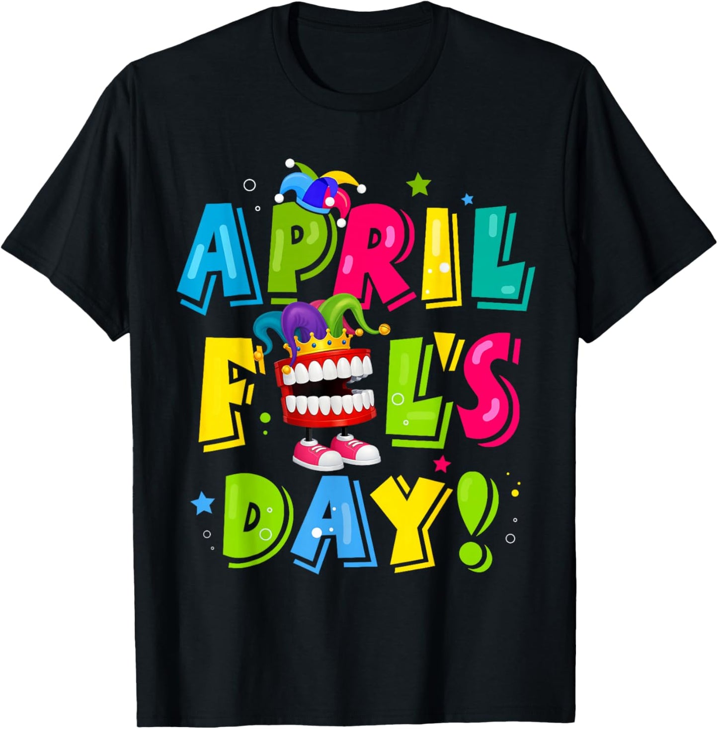 Happy April Fool's Day 1st April Fools Day 2026 Joke Funny T-Shirt - T-Shirt | Black