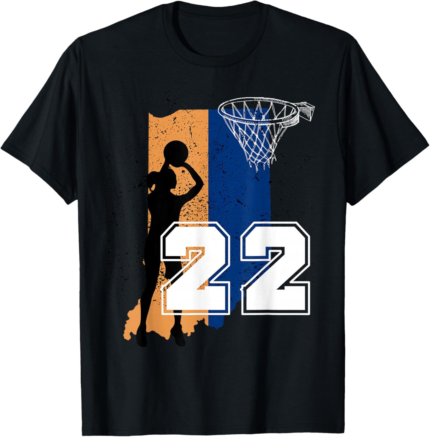 Basketball No 22 Women Basketball Jersey T-Shirt - T-Shirt | Black