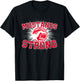 Dallas Center-Grimes Mustangs Logo Strong Flag HS T-Shirt - T-Shirt | Black