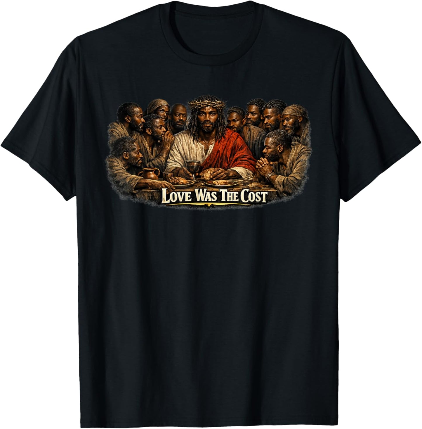 Black Jesus, Last Supper, Jesus T-Shirt - T-Shirt | Black