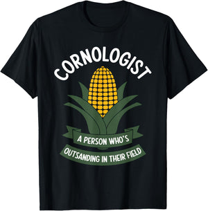 Funny Farming Saying Cornologist Definition Corn Farmer Men T-Shirt - T-Shirt | Black