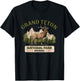 Grand Teton National Park Elk Design T-Shirt - T-Shirt | Black