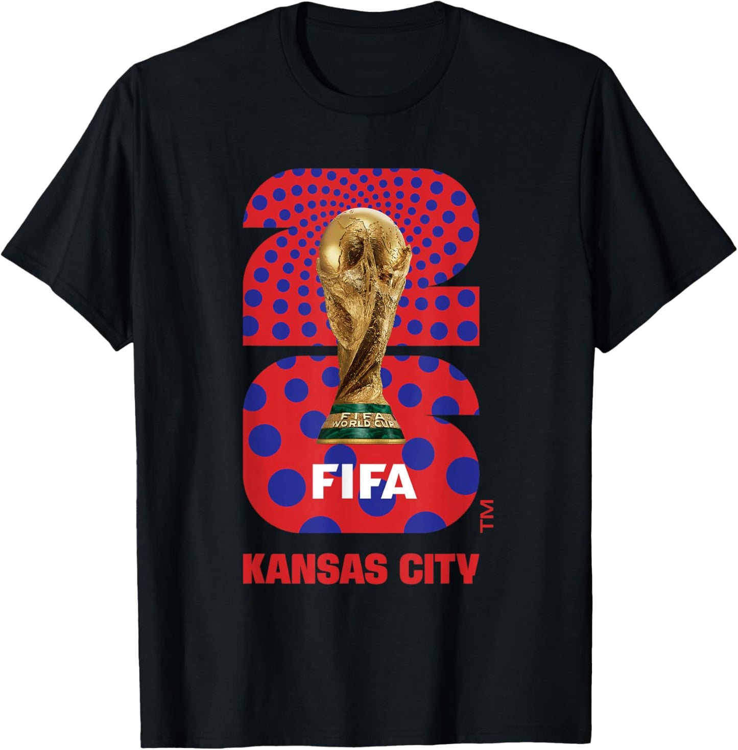 FIFA World CUP26 Kansas City Trophy Color T-Shirt - T-Shirt | Black