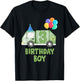 Garbage Truck Birthday Boy Girl Trash Truck 3rd Birthday T-Shirt - T-Shirt | Black
