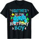 Gamer Brother of The Birthday Boy Gaming Party Level Unlock T-Shirt - T-Shirt | Black
