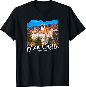 Romania Bran Castle T-Shirt - T-Shirt | Black