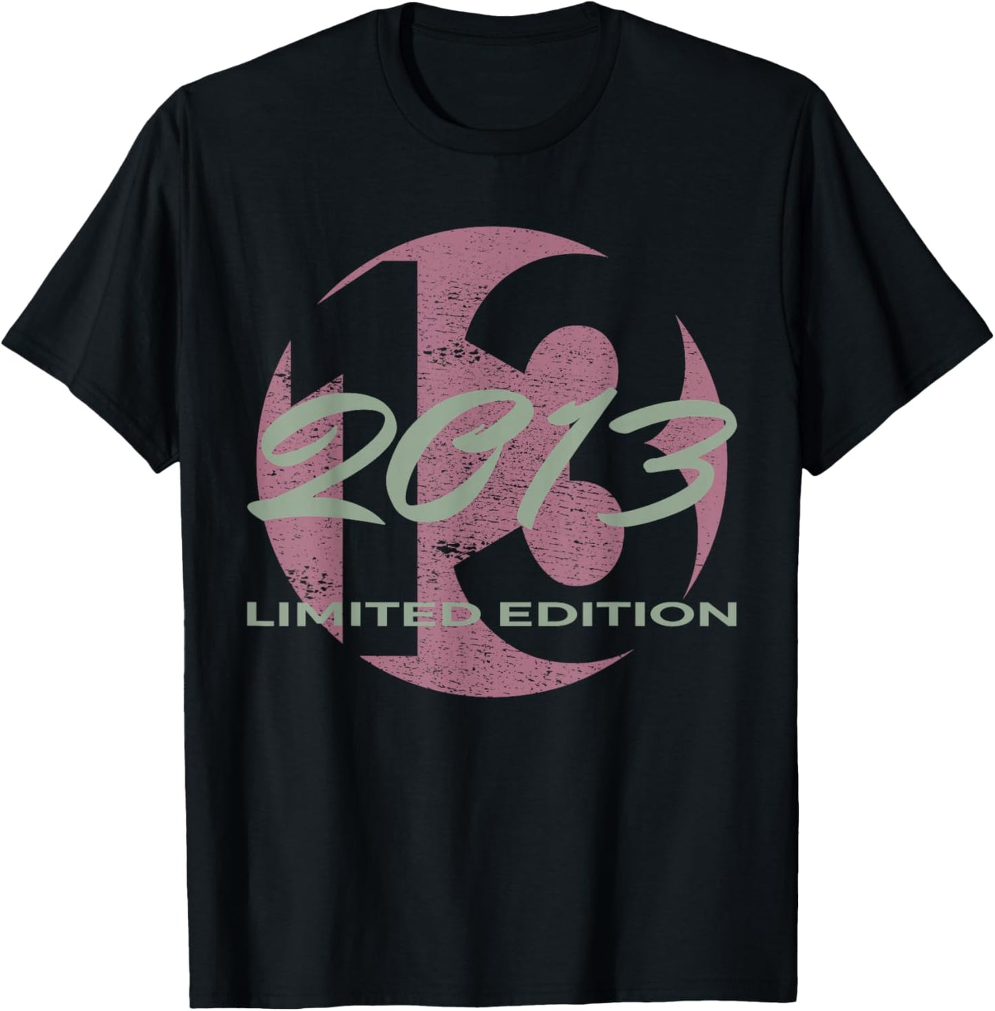 13th Birthday Girl Boy 13 Years 2013 Funny Gift T-Shirt - T-Shirt | Black