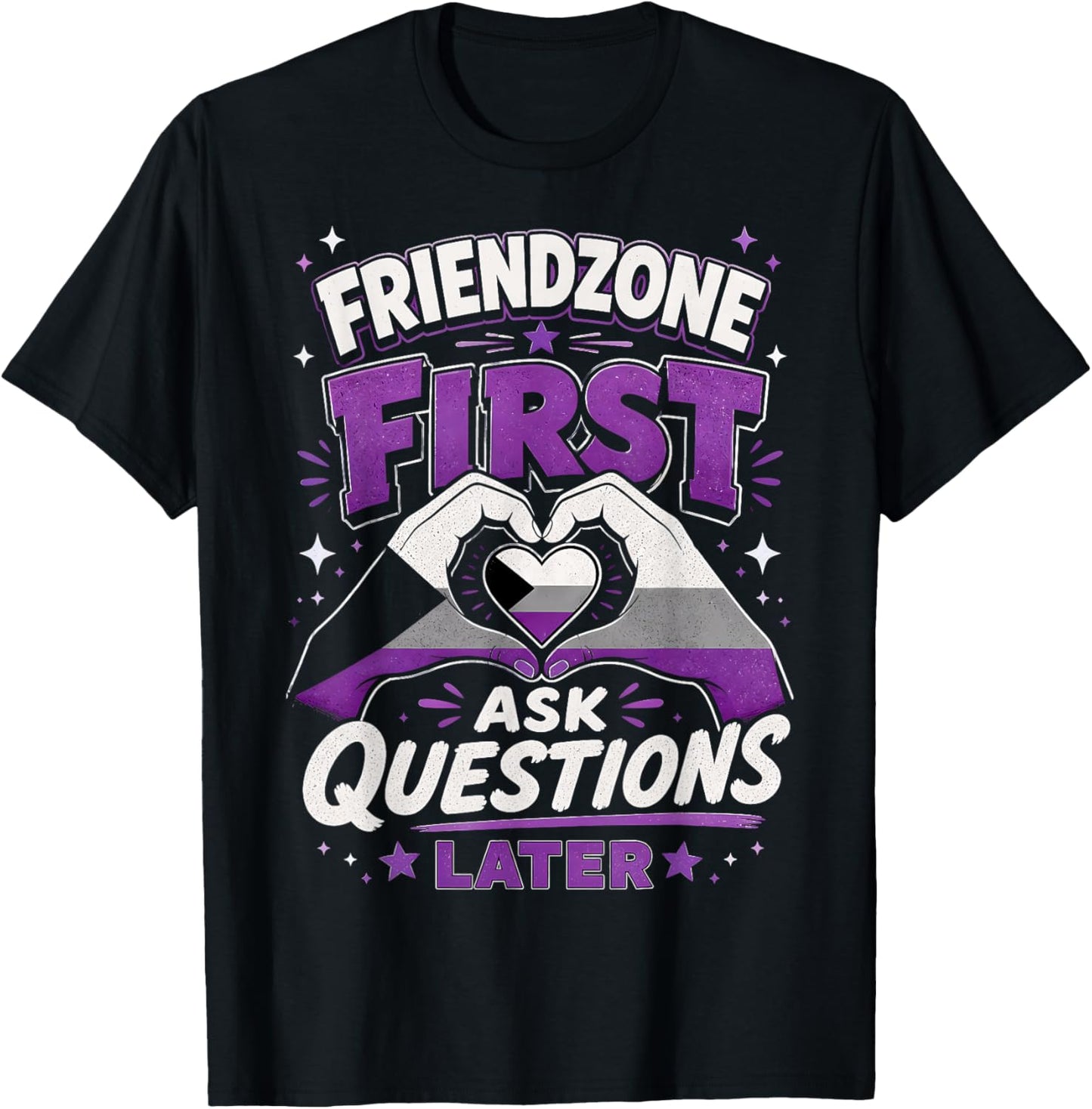 Lustig Demisexuell T-Shirt - T-Shirt | Black