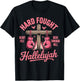 Hard Fought Hallelujah Boxing Gloves Faith T-Shirt - T-Shirt | Black