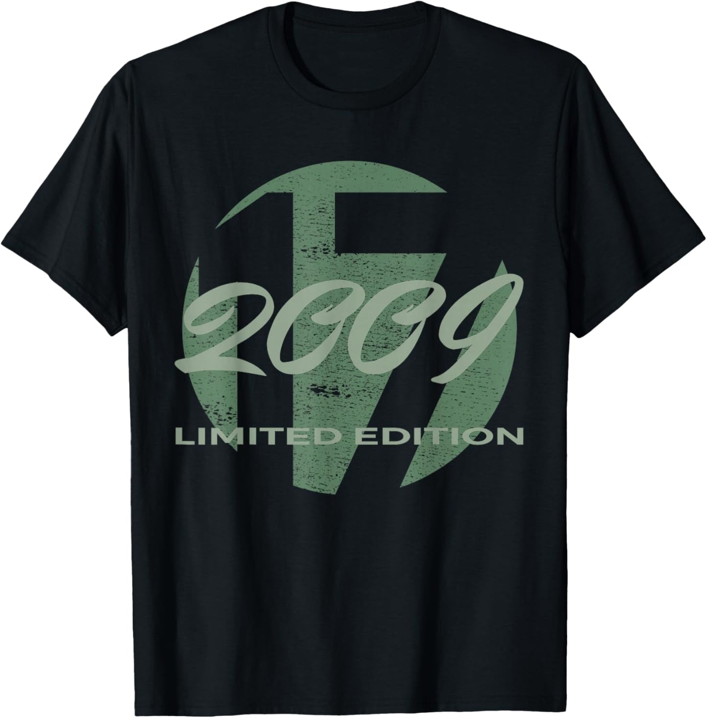 17. Geburtstag Mädchen Junge 17 Jahre 2009 Lustig Geschenk T-Shirt - T-Shirt | Black