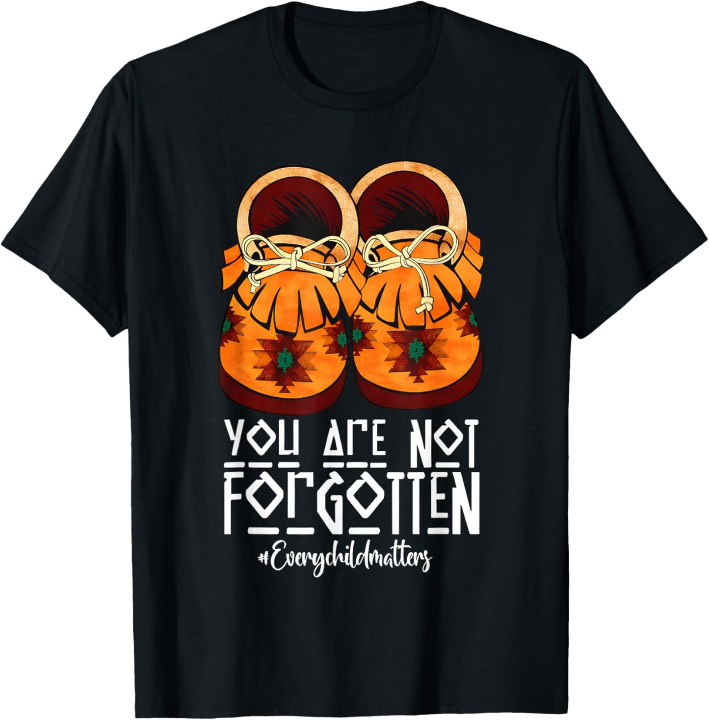 You are not Forgotten Native American T-Shirt - T-Shirt | Black