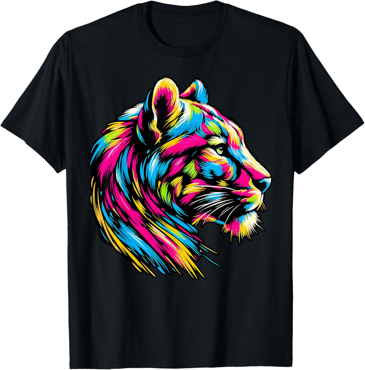 Colorful Puma T-Shirt - T-Shirt | Black