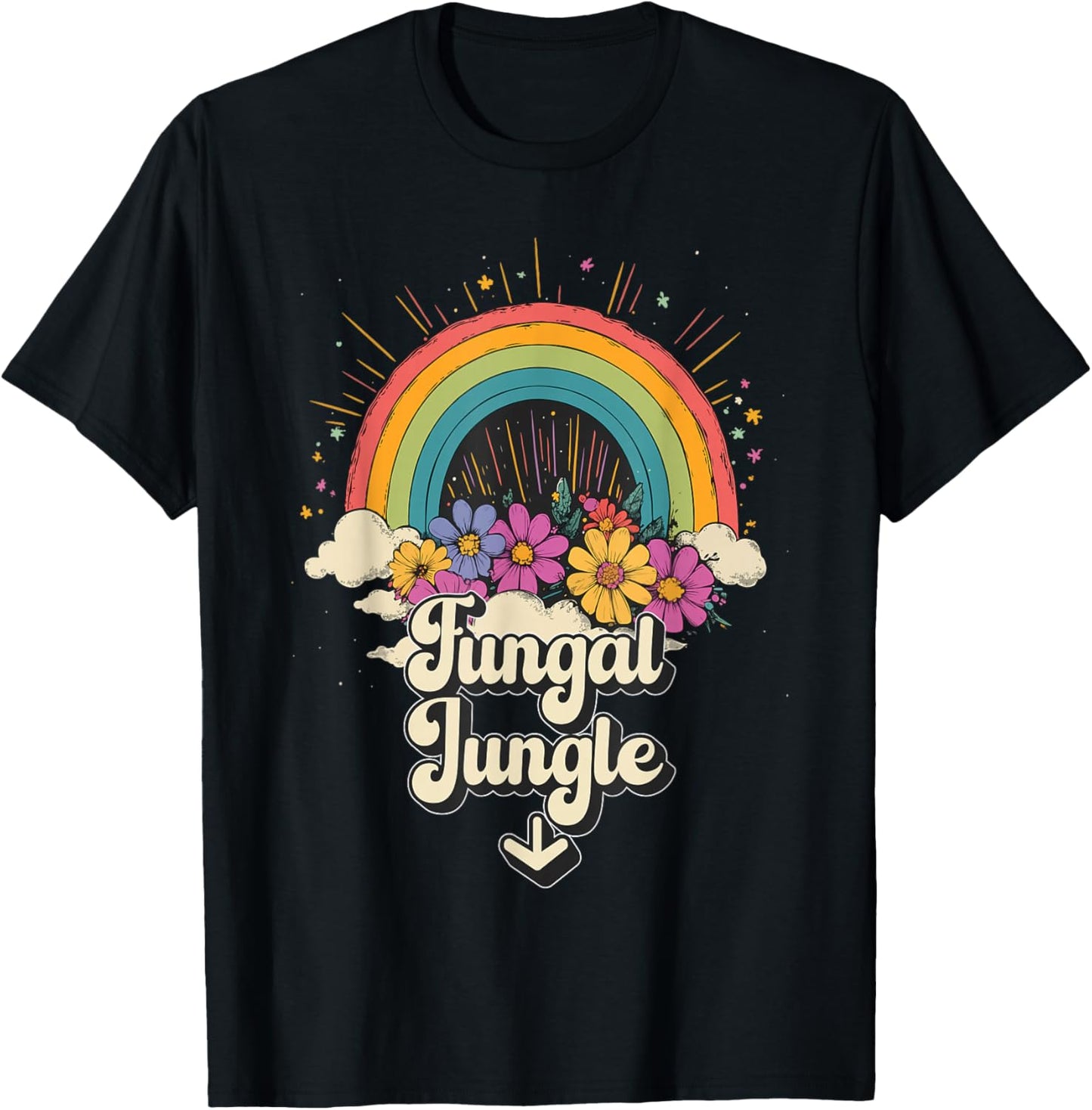Inappropriate Fungal Jungle Embarrassing Adult Humor T-Shirt - T-Shirt | Black