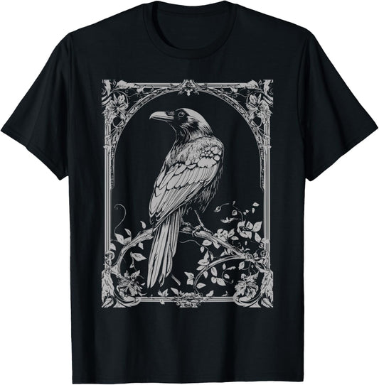 Raven Crow T-Shirt - T-Shirt | Black