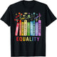 Equality Books Peace Love Compassion LGBT Gay Lesbian Pride T-Shirt - T-Shirt | Black
