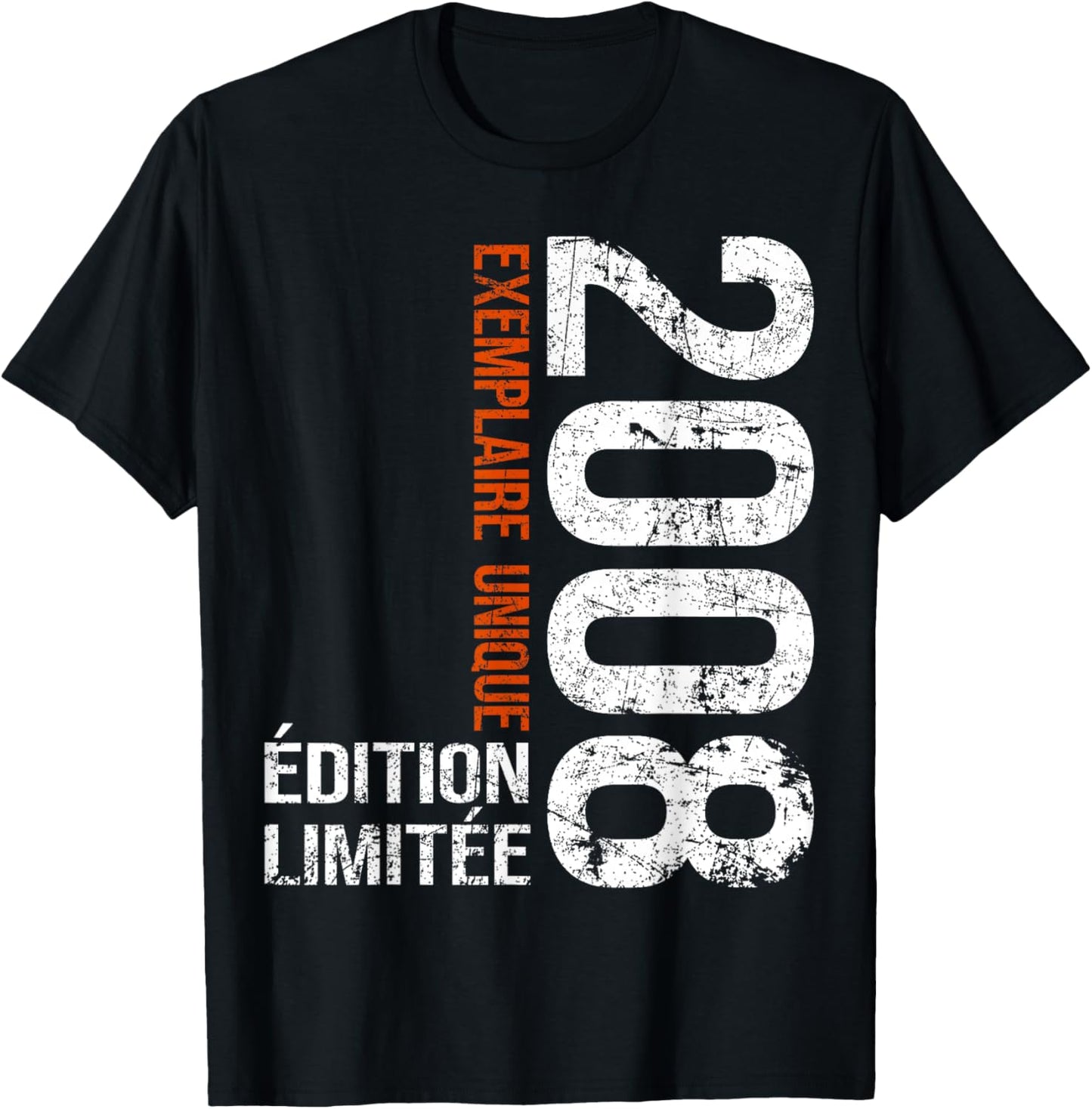 Vintage 2008 Gift 18 Years Boy Birthday Humour T-Shirt - T-Shirt | Black