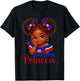 Haitian Princess Haiti Flag Melanin for Black Girls Kids T-Shirt - T-Shirt | Black