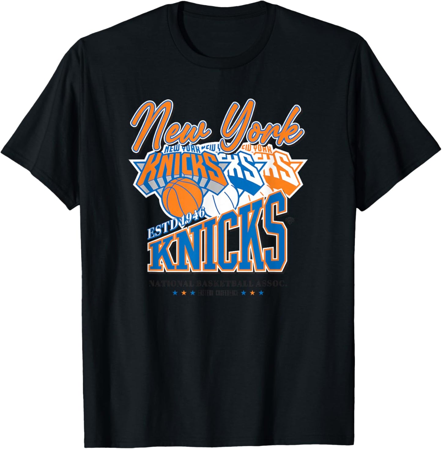 NBA Official New York Knicks Triple Threat T-Shirt - T-Shirt | Black