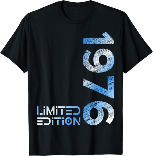 Limited Edition Vintage 1976 Man Woman 50th Birthday T-Shirt - T-Shirt | Black