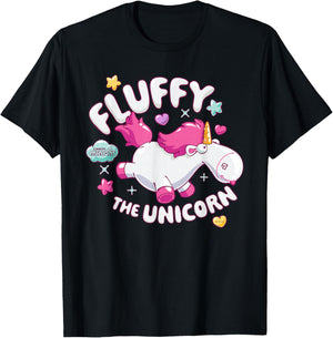 Minions Fluffy The Unicorn T-Shirt - T-Shirt | Black