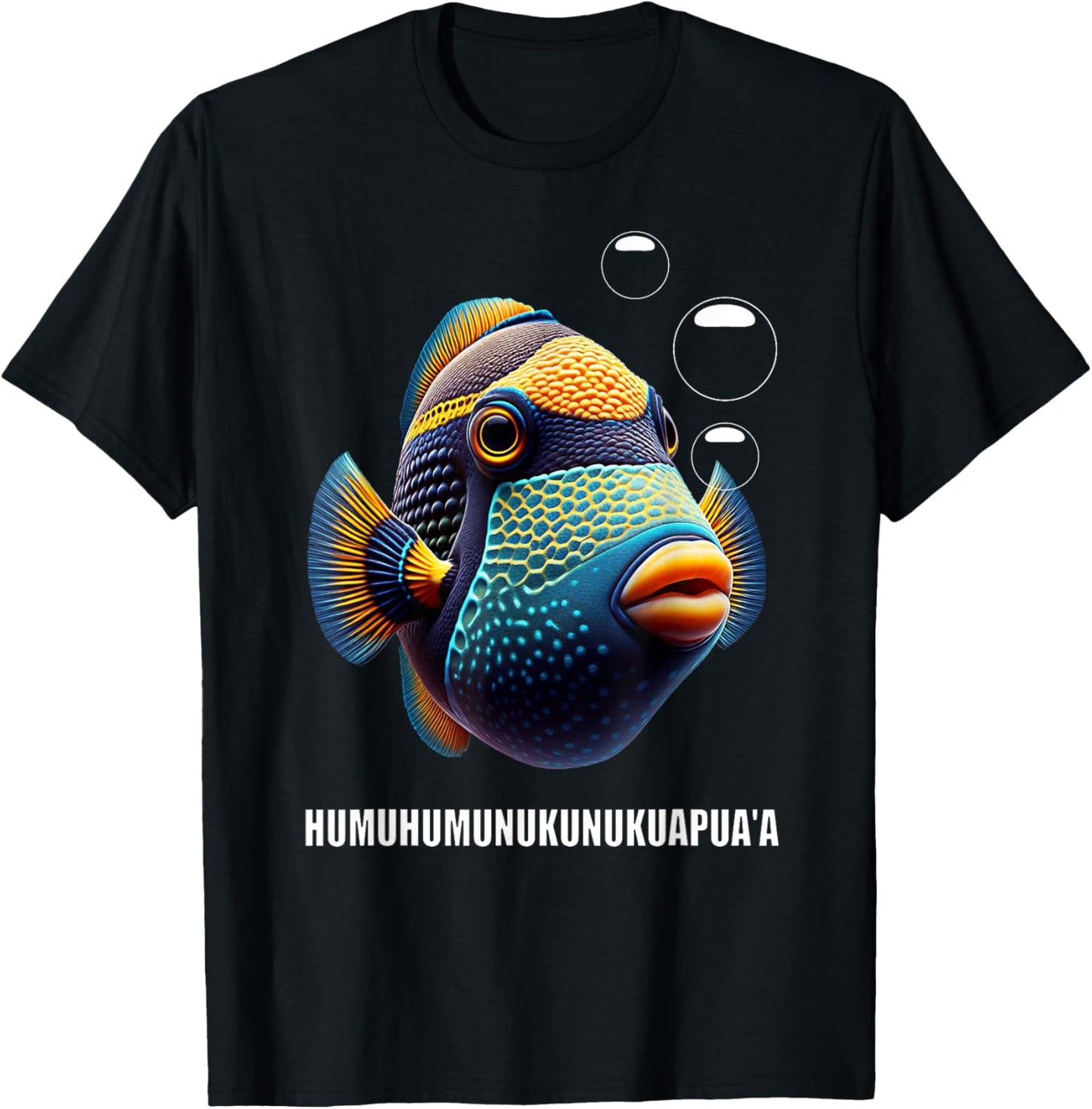 Humuhumunukunukuapua'a Hawaiian Reef Triggerfish Hawaii T-Shirt - T-Shirt | Black