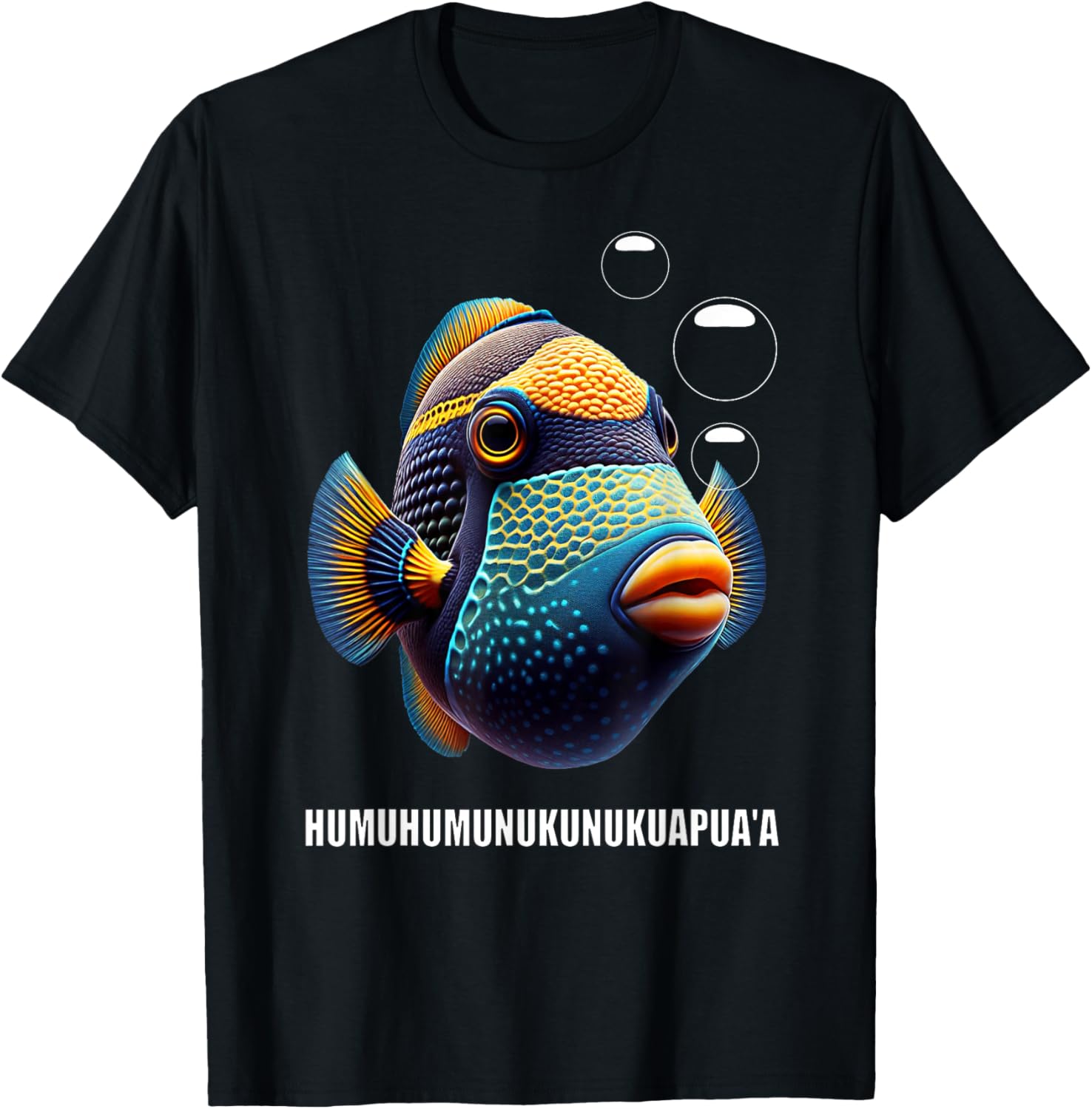 Humuhumunukunukuapua'a Hawaiian Reef Triggerfish Hawaii T-Shirt - T-Shirt | Black