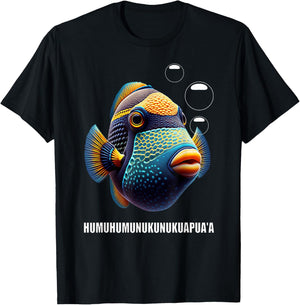 Humuhumunukunukuapua'a Hawaiian Reef Triggerfish Hawaii T-Shirt - T-Shirt | Black